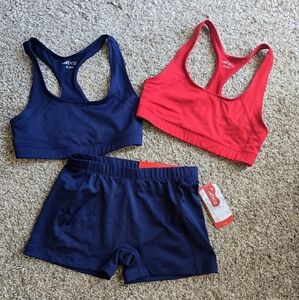 BCG Sports Bras and Volleyball Short Bundle Size Small
